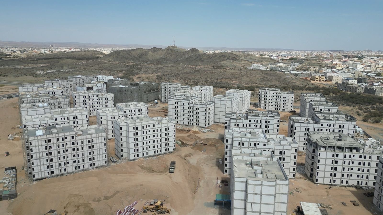 Al-Hawiyah residential construction, aerial view 2