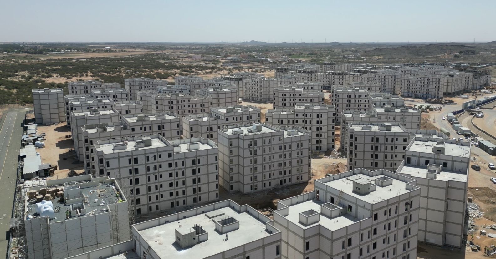 Al-Hawiyah residential construction, aerial view 3