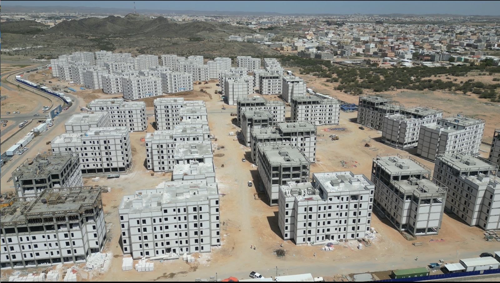 Al-Hawiyah residential construction, aerial view 4