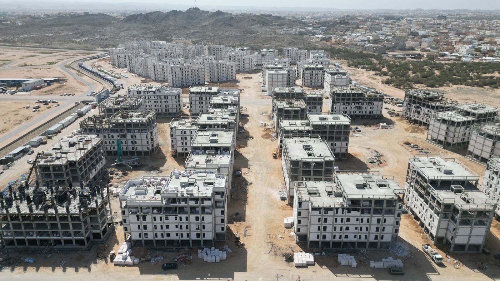 Al-Hawiyah residential construction, aerial view 5